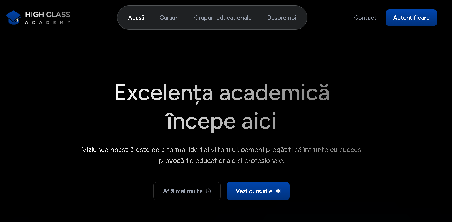 HighClass Academy — Platformă de meditații și educație premium